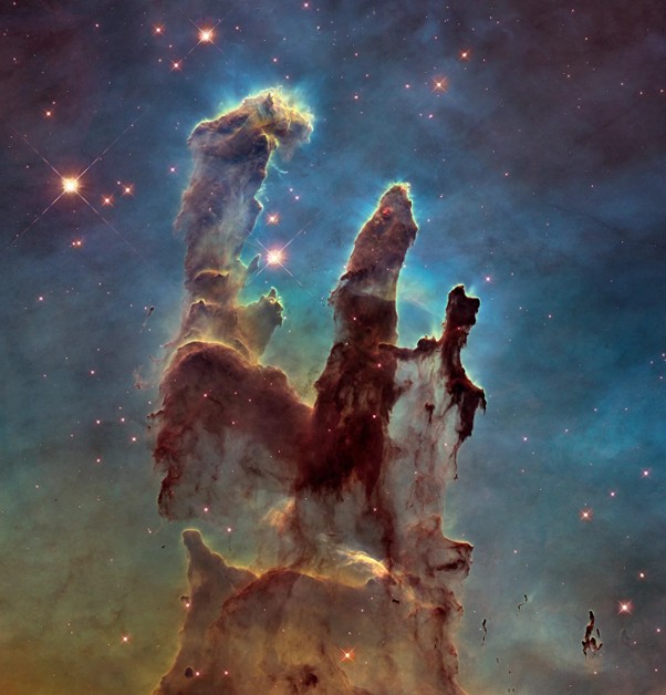 The Pillars of Creation in deep space