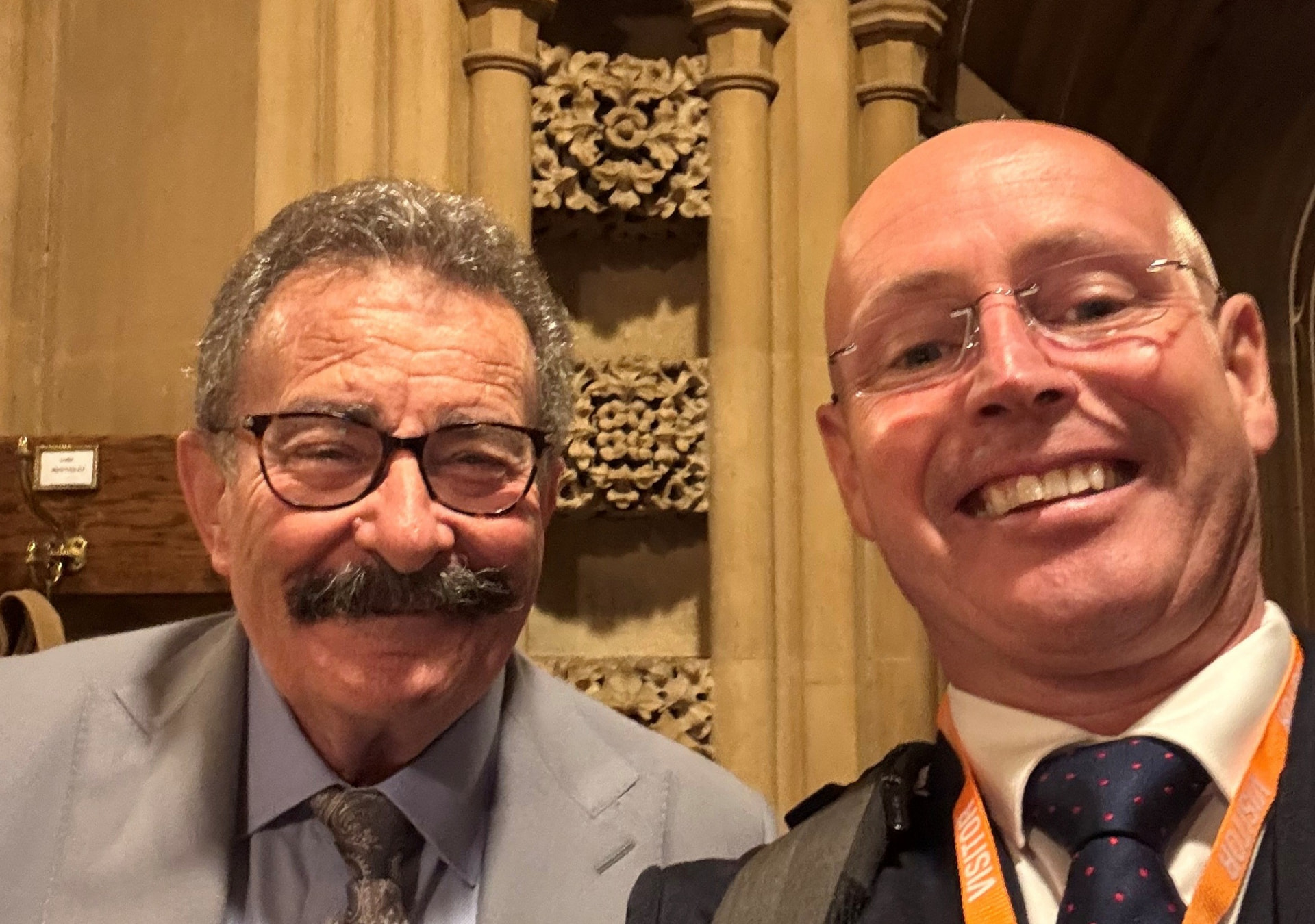 Dan Sullivan with Professor Lord Robert Winston