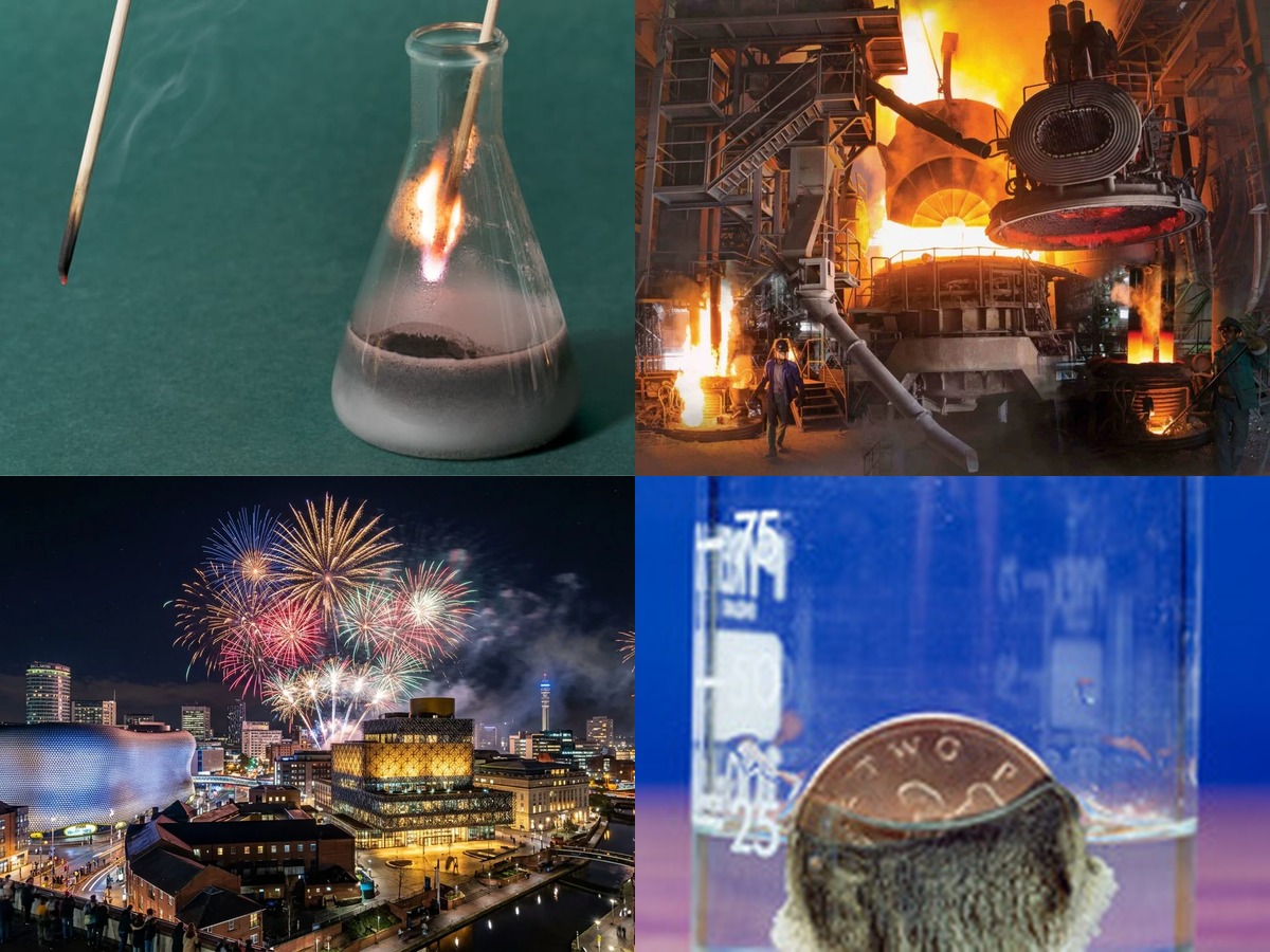Chemistry at ABC Science: Blast furnace, Liquid oxygen combustion, Fireworks, Displacement reactions